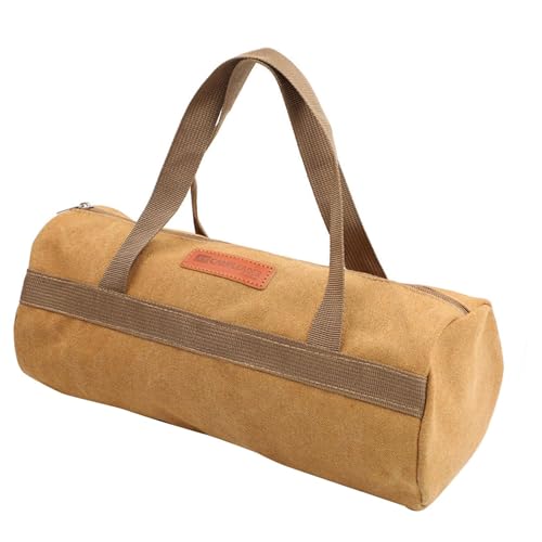 perfk Aufbewahrungstasche für Zeltheringe, tragbare Handtasche, praktische Aufbewahrungstasche, multifunktionales Segeltuch für Rucksackreisen, von perfk