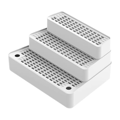 perfk Automatische Katzentoilettenrampe, 3-Stufen-Pad-Matte mit rutschfesten Füßen, leicht zu reinigendes, Katzentoilettentreppe für ältere, Weiß perfk Automatische Katzentoilettenrampe, 3-Stufen-Pad-Matte mit rutschfesten Füßen, leicht zu reinigendes, Katzentoilettentreppe für ältere, Weiß von perfk