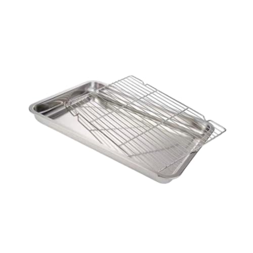 perfk Backblech Backform mit Drahtgitter Metall-Kuchenform Plätzchenblech Backblech für Café Haushalt Familienfeiern Grillen, 60 cm X 40 cm X 4.8 perfk Backblech Backform mit Drahtgitter Metall-Kuchenform Plätzchenblech Backblech für Café Haushalt Familienfeiern Grillen, 60 cm X 40 cm X 4.8 von perfk