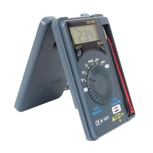 perfk Digitalmultimeter, Elektrikerwerkzeug, 1999 Zählt, Multifunktions-Spannungstester, Spannungsmesser für die Fehlerbehebung im Haushalt, Autos von perfk