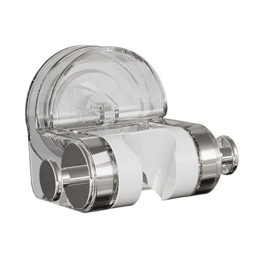 perfk Duschhalter, Duschbrausenhalter, Saugnapfbasis, wasserdichte Duschhalterung, Duschkopfhalter für Toilette, Hotel, Transparentes Silber perfk Duschhalter, Duschbrausenhalter, Saugnapfbasis, wasserdichte Duschhalterung, Duschkopfhalter für Toilette, Hotel, Transparentes Silber von perfk