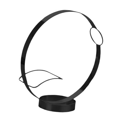 perfk Flaschenweine Rack Barware Accessoire, Display Ständer Design Weine Halter Display Regale Orament für Kaffeebarkeller, Schwarz von perfk