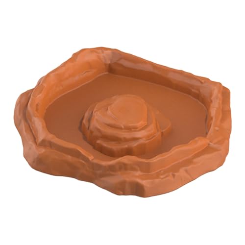 perfk Futternapf für Reptilien, Tank oder Aquarium-Zubehör, leicht zu reinigender Futter- und Wassernapf, Futternapf für Schildkröten, Einsiedlerkrebse, Braun perfk Futternapf für Reptilien, Tank oder Aquarium-Zubehör, leicht zu reinigender Futter- und Wassernapf, Futternapf für Schildkröten, Einsiedlerkrebse, Braun von perfk