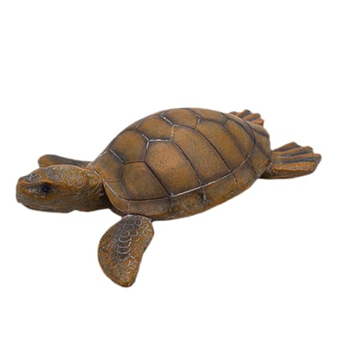 perfk Gartenfigur Schildkröte Aus Kunstharz für Außenbereich Und Tisch, 37 x 33 x 10,5 cm von perfk
