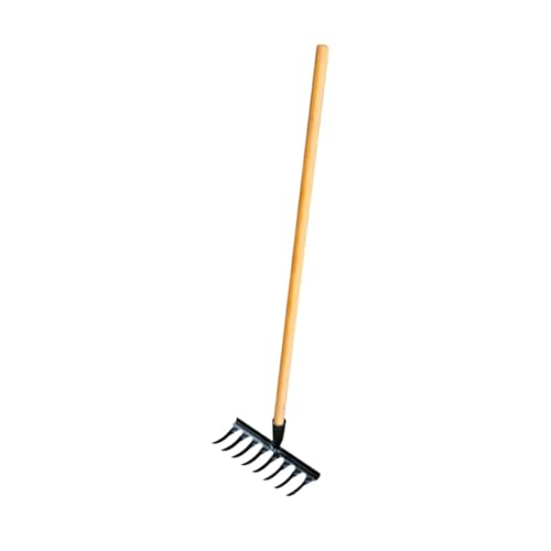 perfk Gartenrake für Blätter Rasen Rake Garbage Yard Stroh Rake Holzgriff für Grasausschnitte Garten Unkrist, 8 Zähne 26x12x10 Cm perfk Gartenrake für Blätter Rasen Rake Garbage Yard Stroh Rake Holzgriff für Grasausschnitte Garten Unkrist, 8 Zähne 26x12x10 Cm von perfk