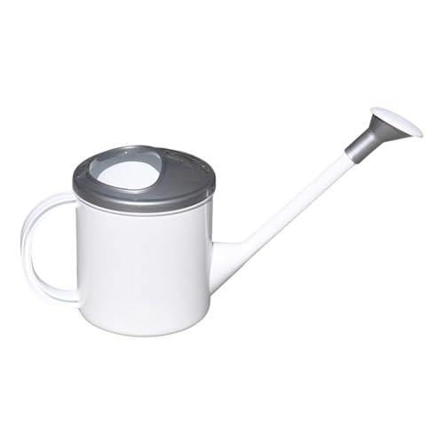 perfk Gießkanne, 1,5 l, leicht, tragbar, mit Sprinklerkopf, Gartenbewässerungstopf für den Garten im Freien, Grau von perfk