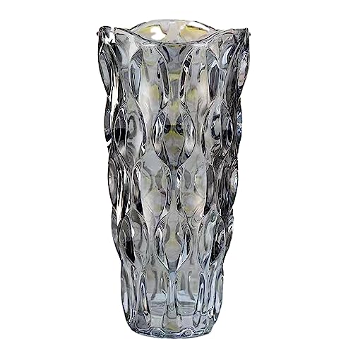 perfk Glasvase, verdickte Kristallglasvase, Moderne Dekorvase, Tischvase für Party-Esstisch-Mittelstücke, Blumen-Blumenarrangement, l von perfk