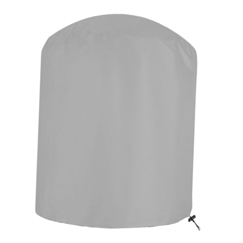 perfk Grillabdeckung, rund, für den Außenbereich, windabweisend, leicht, wasserdicht, rund, Grillschutz, Style A von perfk
