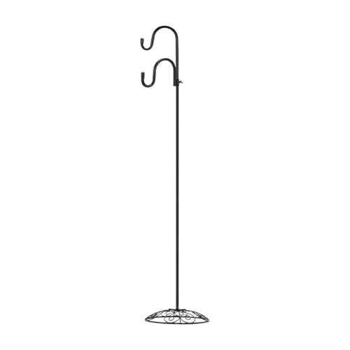 perfk Hirtenhakenständer, Stehender Stangenhalter, robuster Rasen-/Hinterhof-Display-Aufhänger, Gartenhaken zum Aufhängen von Windspielen und Laternen perfk Hirtenhakenständer, Stehender Stangenhalter, robuster Rasen-/Hinterhof-Display-Aufhänger, Gartenhaken zum Aufhängen von Windspielen und Laternen von perfk