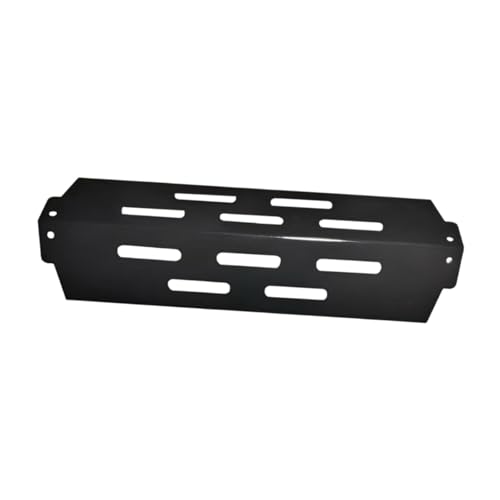 perfk Hitzeabweiser-Heizplatte, leicht zu reinigen, Grillgeschmacksleiste zum Kochen im Freien, Robustes Grillzubehör, Brennerabdeckung, Schwarz von perfk