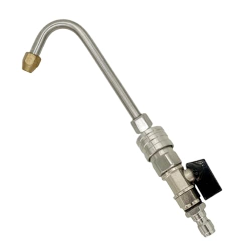 perfk Hochdruckreiniger-Verlängerungsstab, Reinigungsstabteile, Hochleistungs-Gartenschlauchadapter, 25-Grad-Fächersprühdüse, U Shape von perfk
