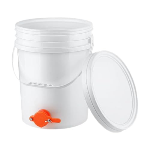 perfk Honigeimer, Honigabfülleimer, Sojaöleimer mit 20 l Fassungsvermögen, Leichter Sirup-Aufbewahrungsfassspender, Imkerwerkzeug perfk Honigeimer, Honigabfülleimer, Sojaöleimer mit 20 l Fassungsvermögen, Leichter Sirup-Aufbewahrungsfassspender, Imkerwerkzeug von perfk