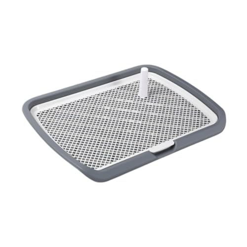 perfk Hundetöpfchen-Tablett für den Innenbereich, leicht zu reinigen, Wiederverwendbare Hundetöpfchen-Trainingstoilette, Pinkel-Pad-Halter für, Grau perfk Hundetöpfchen-Tablett für den Innenbereich, leicht zu reinigen, Wiederverwendbare Hundetöpfchen-Trainingstoilette, Pinkel-Pad-Halter für, Grau von perfk