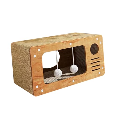 perfk Katzenhaus Wellpappe Ergonomische Dekoration Lounge Kratzpad Katzenkratzbett für Hauskatzen Balkon Zuhause Kätzchen perfk Katzenhaus Wellpappe Ergonomische Dekoration Lounge Kratzpad Katzenkratzbett für Hauskatzen Balkon Zuhause Kätzchen von perfk