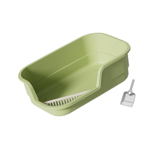 perfk Katzentoiletten,Antihaftbeschichtete Katzentoilette,Große,Tragbare Katzentoilette mit Spritzschutz An Den Seiten,Katzentoilette,Sandkasten für, GrÜn perfk Katzentoiletten,Antihaftbeschichtete Katzentoilette,Große,Tragbare Katzentoilette mit Spritzschutz An Den Seiten,Katzentoilette,Sandkasten für, GrÜn von perfk