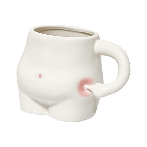 perfk Kaffeetassen aus Porzellan, Trinkbecher, Wasserbecher mit Griff, Tassen mit heißer Schokolade, hitzebeständig als Geschenk von perfk