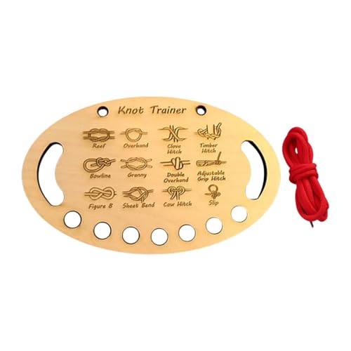 perfk Knoten Trainingsbrett Aus Holz, Zum Basteln, Leicht zu Tragen, Lern Knoten Trainingsbrett perfk Knoten Trainingsbrett Aus Holz, Zum Basteln, Leicht zu Tragen, Lern Knoten Trainingsbrett von perfk
