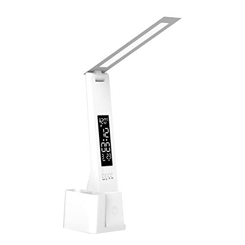 perfk LED Schreibtischlampe Nachtlicht Tragbare Nachttischlampe Touch Tischlampe Nachttischlampen für Home Office College Student Wohnzimmer Studenten, Laden Sie 2000 mAh auf von perfk