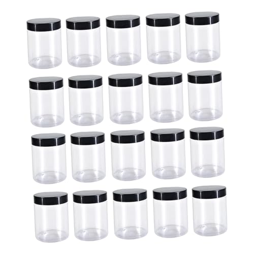 perfk Leeres Haustierglas mit Deckel, Schleim-Kosmetikbehälter, Schraubdeckel, nachfüllbar, transparent, Weite Öffnung, für Gewürze, Trockenfutter, Nudeln, 20 Stück 500ml perfk Leeres Haustierglas mit Deckel, Schleim-Kosmetikbehälter, Schraubdeckel, nachfüllbar, transparent, Weite Öffnung, für Gewürze, Trockenfutter, Nudeln, 20 Stück 500ml von perfk