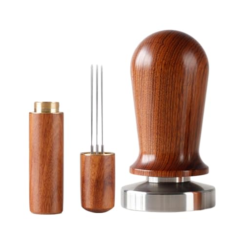 perfk Mahlen Tamper Espresso Hand Tamper und Espresso Kaffee Rührer Flache Basis Tamper für Küche Café Bar Coffee Shop Accs, 51mm perfk Mahlen Tamper Espresso Hand Tamper und Espresso Kaffee Rührer Flache Basis Tamper für Küche Café Bar Coffee Shop Accs, 51mm von perfk