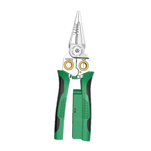 perfk Multifunktionale Abisolierzange, Kabelschneider, Zange, Elektriker-Crimper, elektrisches Abisolierwerkzeug für Wickelstreifen, 8 in 1 Test Elektro perfk Multifunktionale Abisolierzange, Kabelschneider, Zange, Elektriker-Crimper, elektrisches Abisolierwerkzeug für Wickelstreifen, 8 in 1 Test Elektro von perfk