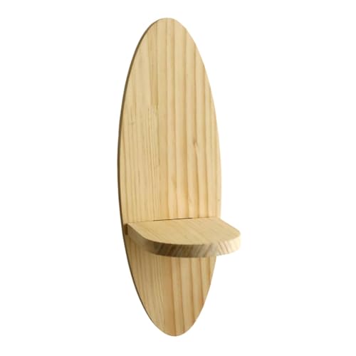 perfk Oval Wall Shelf Home Decor Organizer Praktische Wandmontagelager Holzausstellungsständer für Flur Home Office -Eingang, Down Shelf perfk Oval Wall Shelf Home Decor Organizer Praktische Wandmontagelager Holzausstellungsständer für Flur Home Office -Eingang, Down Shelf von perfk