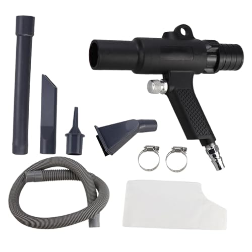 perfk Pneumatisches Staubsauger-Set, Druckluft-Staubwedel, 2-in-1-Funktion, Vakuum-Staubwedel-Gebläse für die Wartung von Maschinen und Geräten von perfk