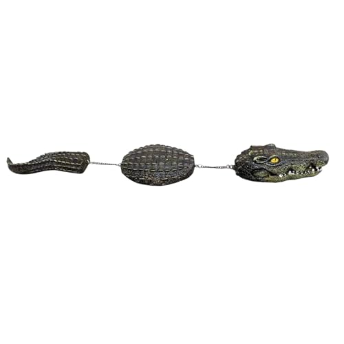 perfk Pool Float Crocodile Decoy Simulation Statue Schelmische Spielzeug lebensechte falsche Krokodil -Ornament für Gartenpool -Teich von perfk