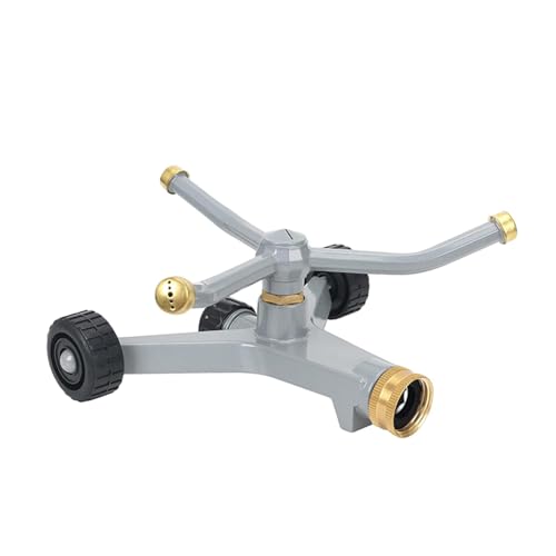 perfk Rotierender Rasensprenger aus Metall, 3-Armiger Metallsprinkler, Zinklegierung, Rasensprenger für den Garten, rotierender 3-Armiger Sprinkler perfk Rotierender Rasensprenger aus Metall, 3-Armiger Metallsprinkler, Zinklegierung, Rasensprenger für den Garten, rotierender 3-Armiger Sprinkler von perfk