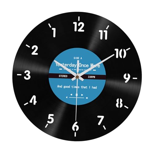perfk Rückwärtsuhr, gegen den Uhrzeigersinn, Wanduhr, dekorative Uhr für Wohnzimmer, Schlafzimmer, Wandkunst-Dekorationen von perfk