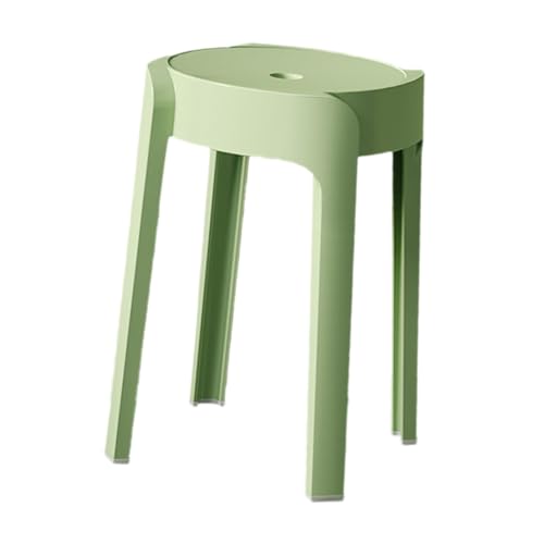 perfk Runder Hocker, Frisierhocker, modisches Design, stapelbarer Hocker, Esstischhocker für Bauernhaus, Wohnheim, Restaurant, Heimdekoration, GrÜn perfk Runder Hocker, Frisierhocker, modisches Design, stapelbarer Hocker, Esstischhocker für Bauernhaus, Wohnheim, Restaurant, Heimdekoration, GrÜn von perfk