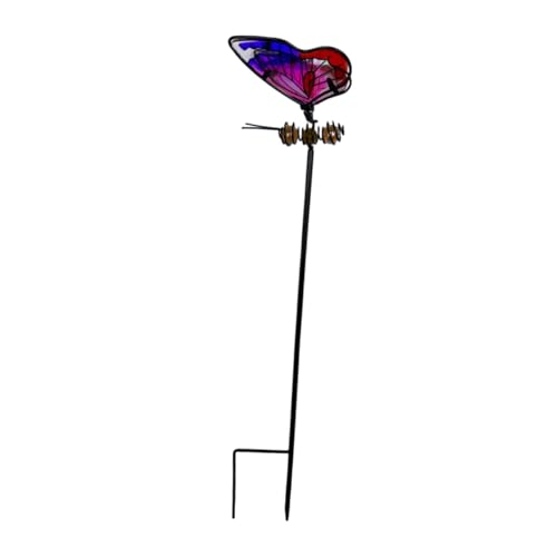 perfk Schmetterlings-Gartenstecker aus Metall, Einweihungsgeschenk, Gartendeko, Außendekoration für Blumentopf im Freien, Rosa perfk Schmetterlings-Gartenstecker aus Metall, Einweihungsgeschenk, Gartendeko, Außendekoration für Blumentopf im Freien, Rosa von perfk