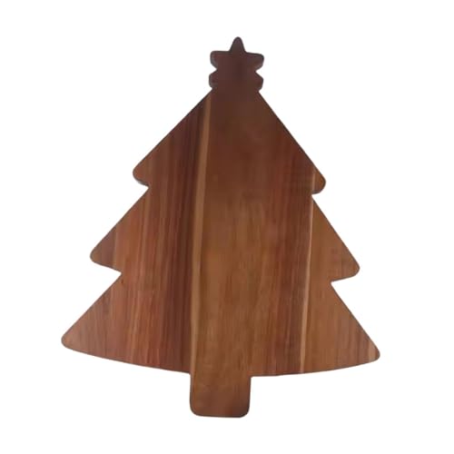perfk Schneidebrett aus mit Weihnachtsbaummotiv, Dessert- und Süßigkeitenschale, Feiertags- und Wurstbrett für Obst, Brot, Servierkäse, Style A perfk Schneidebrett aus mit Weihnachtsbaummotiv, Dessert- und Süßigkeitenschale, Feiertags- und Wurstbrett für Obst, Brot, Servierkäse, Style A von perfk