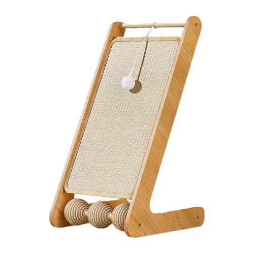 perfk Sisal-Katzenkratzbaum, Katzenkratzbrett, L-förmiger, am montierter Kratzbaum, Sisal-Kratzpad zum Jagen, für Hauskatzen, B perfk Sisal-Katzenkratzbaum, Katzenkratzbrett, L-förmiger, am montierter Kratzbaum, Sisal-Kratzpad zum Jagen, für Hauskatzen, B von perfk