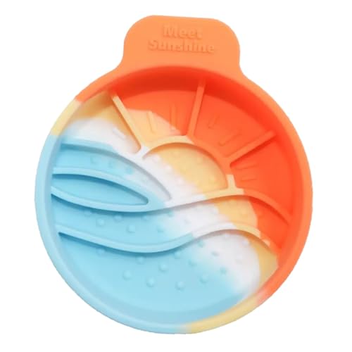 perfk Slow Feeder Katzenfutter-Wassernapf, Wasserspender, für kleine und mittelgroße Hunde, Katzen, Faltbarer Futternapf für Haustiere, Katzen, Style D von perfk