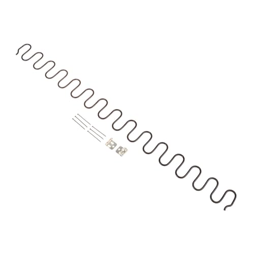 perfk Sofafeder-Set, DIY-Teile, Sofa-Stützzubehör, Polsterfeder, Zickzack-Form, Feder für den Haushalt, Sitz, Heimsofa, Länge 65cm von perfk