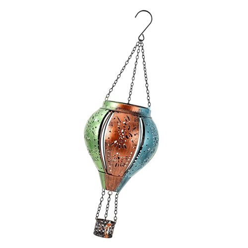 perfk Solar-Heißluftballon-Laterne für den Außenbereich, robuste Geschenke, Dekoration, hängendes solarbetriebenes Licht für Baum, Terrasse, Rasen perfk Solar-Heißluftballon-Laterne für den Außenbereich, robuste Geschenke, Dekoration, hängendes solarbetriebenes Licht für Baum, Terrasse, Rasen von perfk