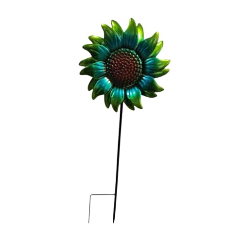 perfk Sonnenblumen-Gartenstecker, Metallblume, kreativ, pastoral, stilvoll, Gartendekoration für Rasen, Terrasse, Hof, GrÜn perfk Sonnenblumen-Gartenstecker, Metallblume, kreativ, pastoral, stilvoll, Gartendekoration für Rasen, Terrasse, Hof, GrÜn von perfk