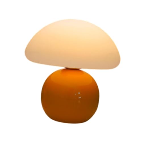 perfk Tischlampe Pilz kreatives warmes Licht modern, Orange von perfk