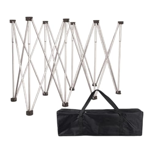 perfk Tragbarer Arbeitsständer Klappbein Workbench Compact Stable Edelstahl -Schreibtisch -Ständer Klammer für Outdoor -Tischpicknick, 8 Beine von perfk