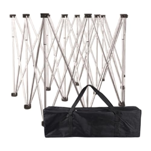 perfk Tragbarer Arbeitsständer Klappbein Workbench Compact Stable Edelstahl -Schreibtisch -Ständer Klammer für Outdoor -Tischpicknick, 9 Beine von perfk