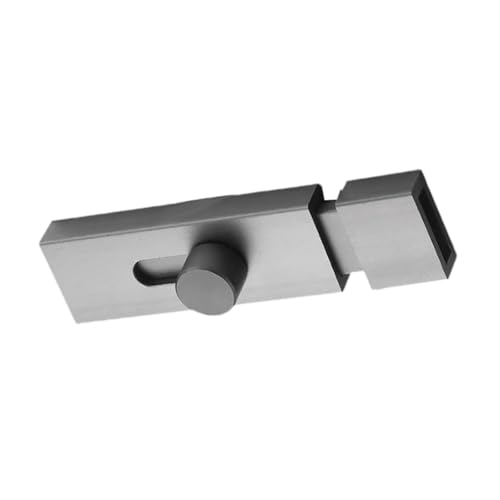 perfk Türriegel-Sicherheitsschloss, zu installierendes Schieberiegelschloss aus Aluminiumlegierung für Schränke, Scheunenschiebetüren, Badezimmer, Grau perfk Türriegel-Sicherheitsschloss, zu installierendes Schieberiegelschloss aus Aluminiumlegierung für Schränke, Scheunenschiebetüren, Badezimmer, Grau von perfk