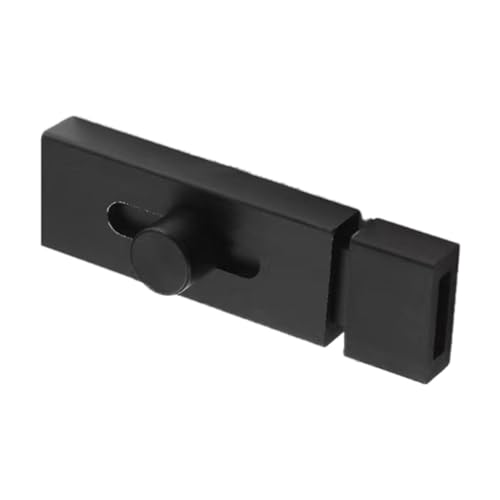 perfk Türriegel-Sicherheitsschloss, zu installierendes Schieberiegelschloss aus Aluminiumlegierung für Schränke, Scheunenschiebetüren, Badezimmer, Schwarz perfk Türriegel-Sicherheitsschloss, zu installierendes Schieberiegelschloss aus Aluminiumlegierung für Schränke, Scheunenschiebetüren, Badezimmer, Schwarz von perfk
