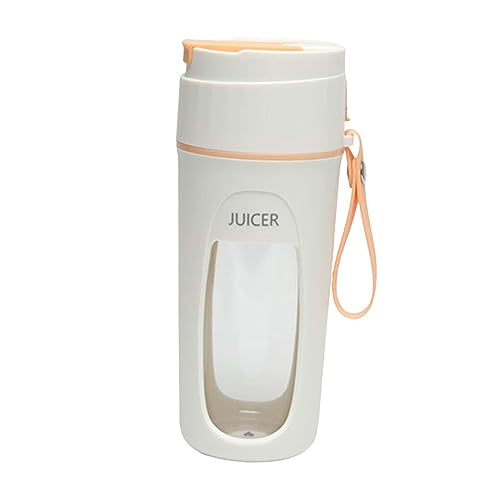 perfk USB-elektrischer Entsafter-Becher, persönlicher Mini-Mixer, 340 ml, großes Fassungsvermögen, Reise-Entsafter-Becher zum Mixen von Shakes und, Orange von perfk