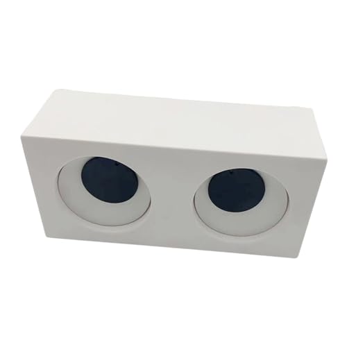 perfk Uhr mit rotierenden Augen, Zeitzähler, Nachttisch, Heimgeschenk, Schreibtischuhr, Uhr mit großen Augen für Weihnachten, Nachttisch, Hotel, Weiß perfk Uhr mit rotierenden Augen, Zeitzähler, Nachttisch, Heimgeschenk, Schreibtischuhr, Uhr mit großen Augen für Weihnachten, Nachttisch, Hotel, Weiß von perfk