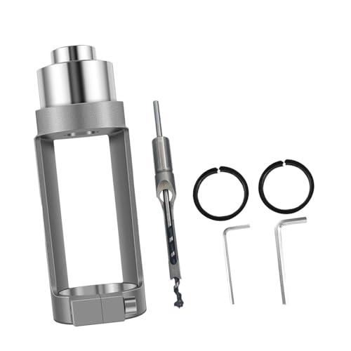 perfk Vierkantloch-Bohrer-Adapter mit Bit-Zubehör, Stemmvorsatz für handgeführte Bohrmaschine, 10-mm-bohrer perfk Vierkantloch-Bohrer-Adapter mit Bit-Zubehör, Stemmvorsatz für handgeführte Bohrmaschine, 10-mm-bohrer von perfk