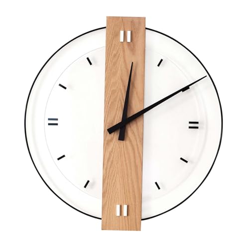 perfk Wanduhr aus Acryl und Holz, Ornament, dekorative, geräuschlose Dekoration für Schlafzimmer, Büro, vielseitig einsetzbar, leicht, Durchmesser 50cm perfk Wanduhr aus Acryl und Holz, Ornament, dekorative, geräuschlose Dekoration für Schlafzimmer, Büro, vielseitig einsetzbar, leicht, Durchmesser 50cm von perfk