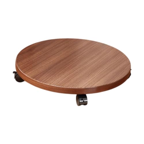 perfk bewegliche Blumentopf Ständer Ständer Rack Tablett Palette 360 ​​° Lockbarer Zauberer vielseitiges leichtes Gewicht, Size M von perfk