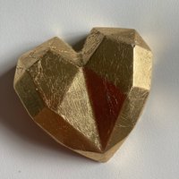 Betonherz Vergoldet Briefbeschwerer von permagon