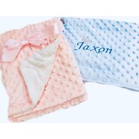 Luxus Baby Boy Mädchen Flauschige Decke Personalisierte Weiche Kuscheln Bestickt Prinz Prinzessin Krone Neugeborenen Wrap Hospital Gehen Nach Hause von personalisedsm